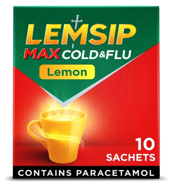 LEMSIP COLD & FLU LEMON SACHETS (PACK OF 10)
