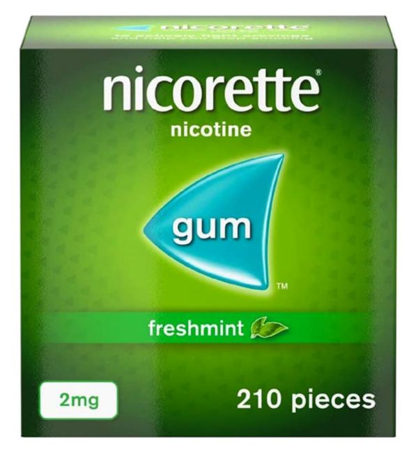 NICORETTE FRESHMINT GUM 2MG (PACK OF 210)