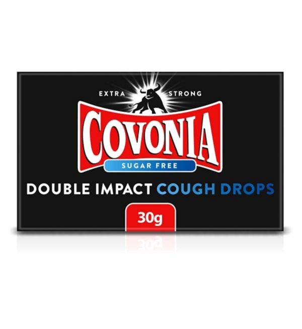 COVONIA DOUBLE IMPACT COUGH DROP S/FREE (30G)