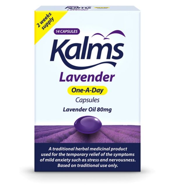 KALMS LAVENDER ONE-A-DAY CAPS (PACK OF 14)