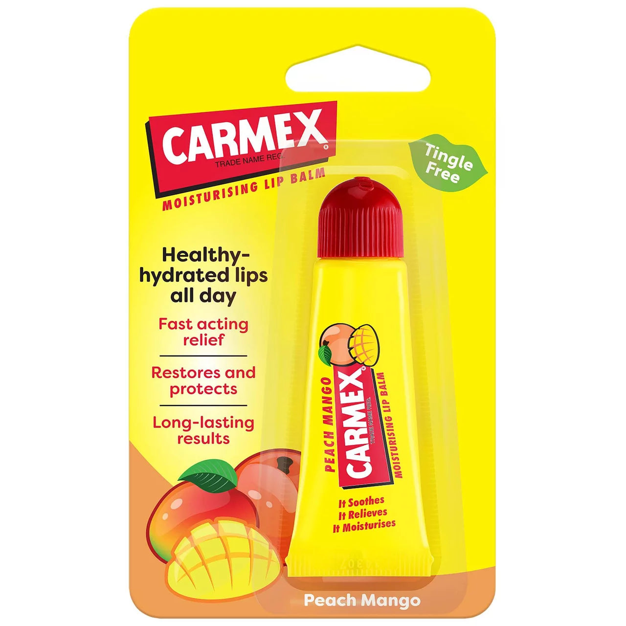 CARMEX PEACH & MANGO BURST LIP BALM TUBE (10G)