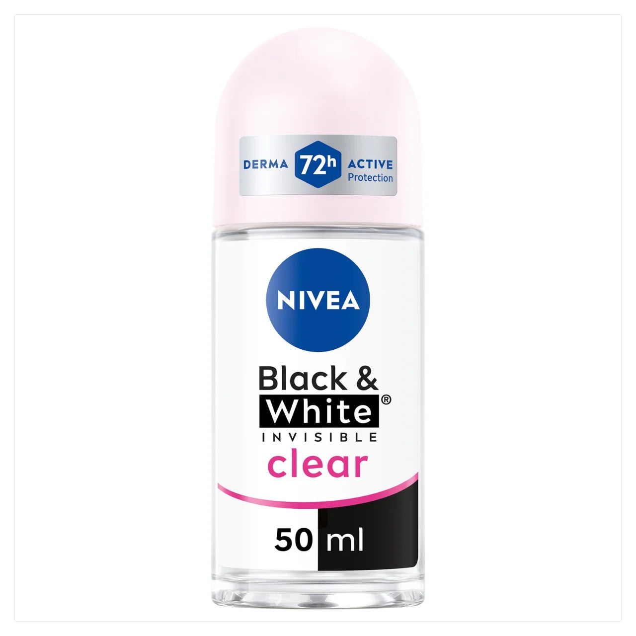 NIVEA DEODORANT WOMEN ROLL ON B&W CLEAR