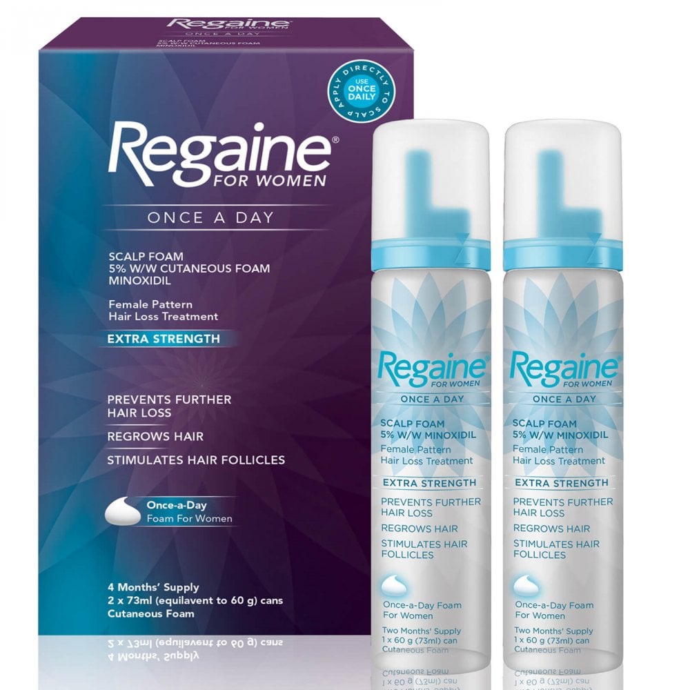 REGAINE FOR WOMEN ONCE A DAY FOAM TWIN (73MLX2)