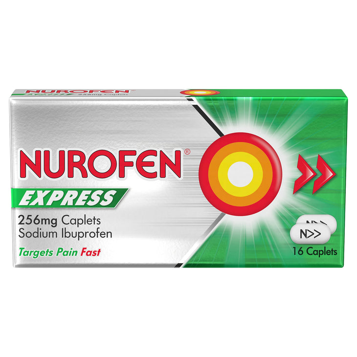 NUROFEN EXPRESS 256MG CAPLETS (PACK OF 16)