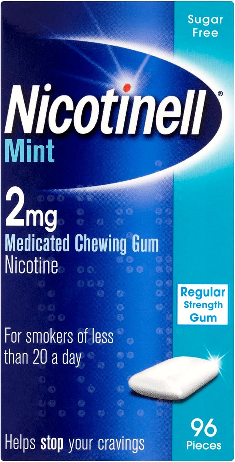 NICOTINELL GUM 2MG MINT (PACK OF 96)