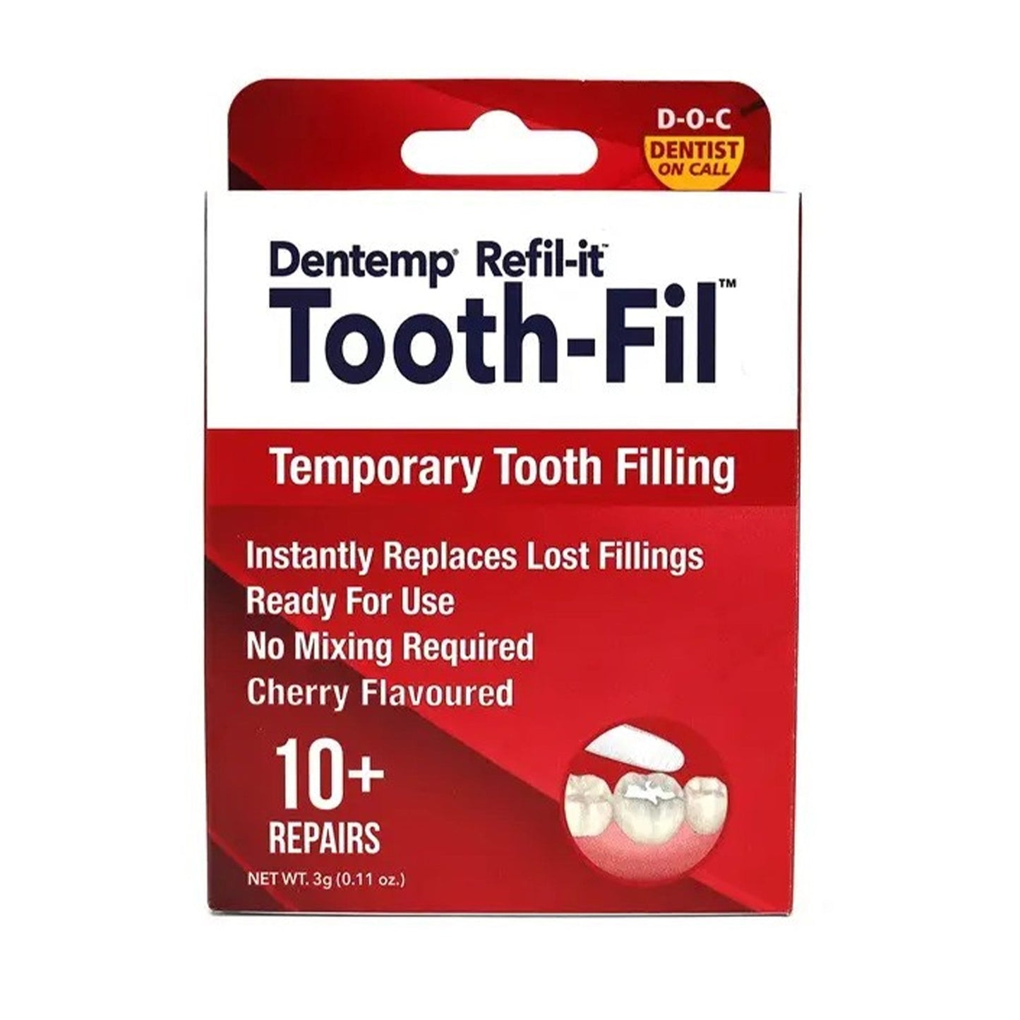 DENTEMP REFIL-IT TOOTH-FIL 10+ REPAIRS (1UNIT)