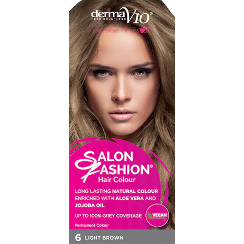 SALON FASHION HAIR COLOUR LIGHT BROWN 6