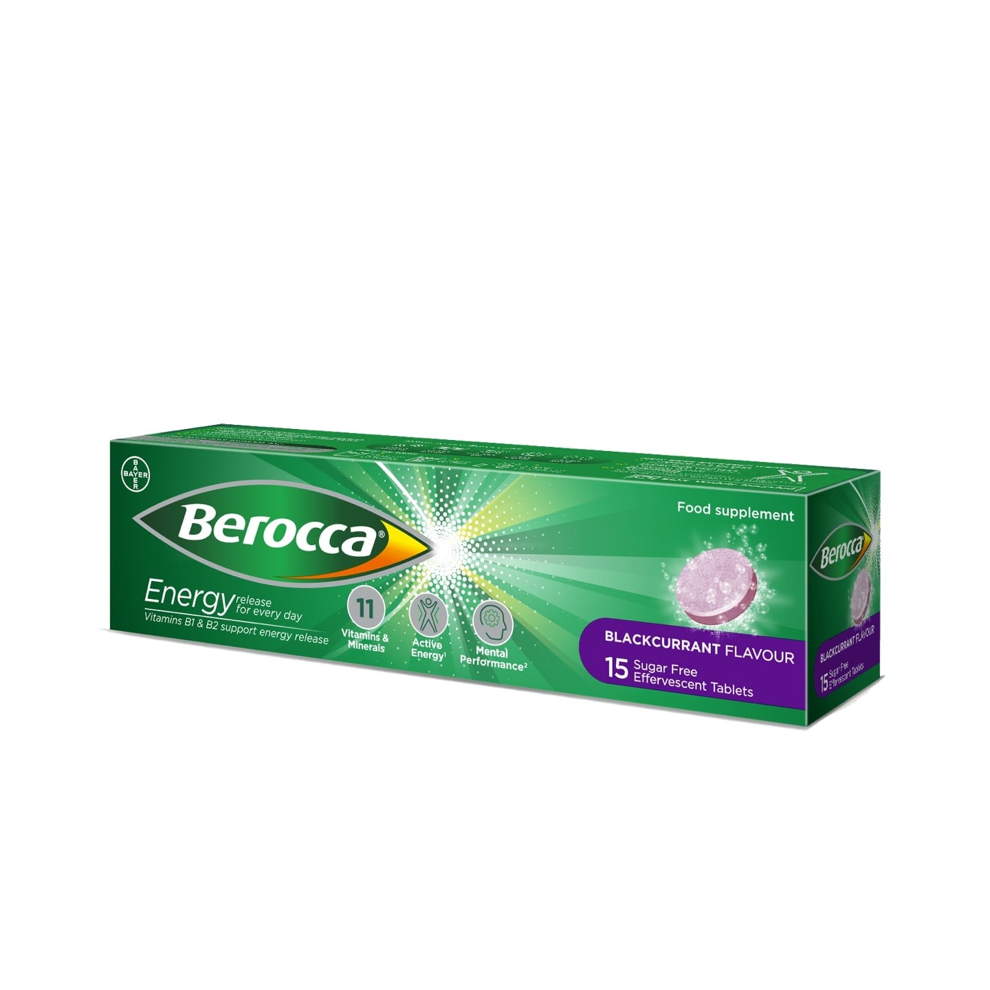 BEROCCA BLACKCURRANT TABLETS 15 (PACK OF 15)