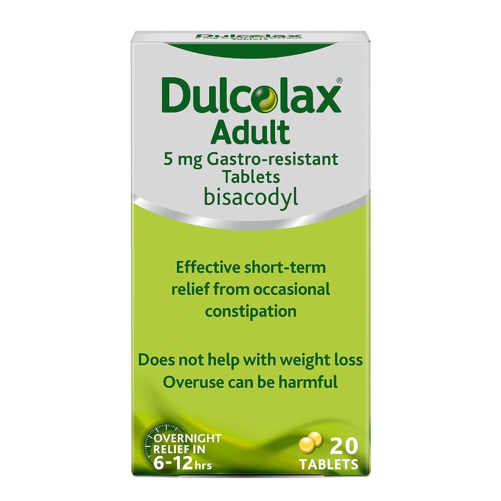 DULCOLAX ADULT 5MG GR TABLETS (PACK OF 20)