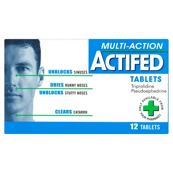 ACTIFED TAB MULTI-ACTION (PACK OF 12)