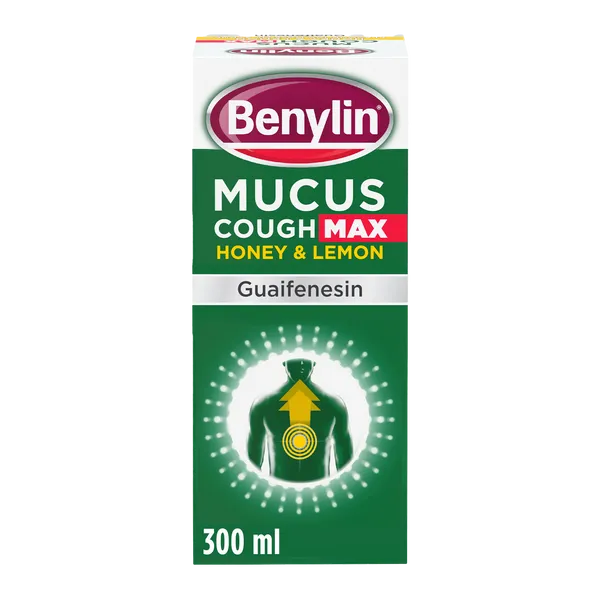 BENYLIN MUCUS COUGH MAX HONEY & LEMON (300ML)