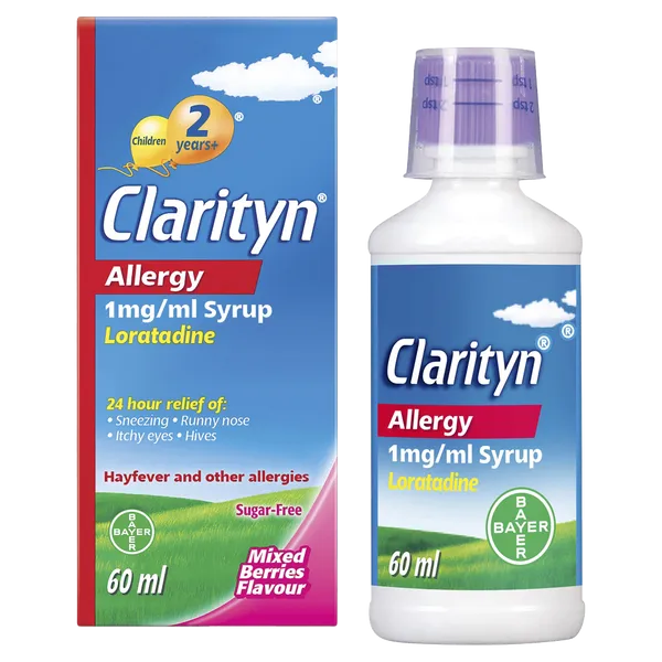 CLARITYN ALLERGY+2 MIX BERRY 1MG/ML SYR