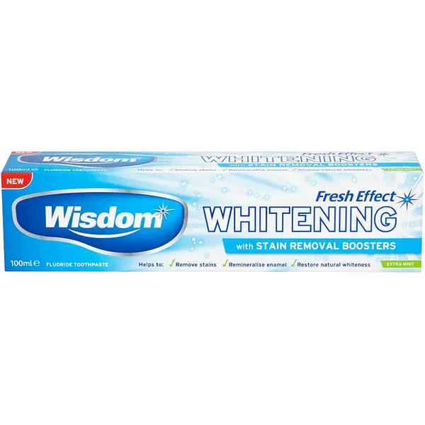 WISDOM FRESH EFFECT WHITENING TOOTHPASTE (100ML)