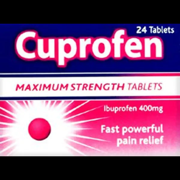 CUPROFEN MAXIMUM STRENGTH TAB 400MG (PACK OF 24)