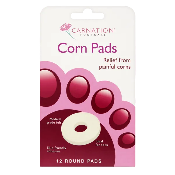 CARNATION ROUND FELT CORN PADS (PACK OF 12)