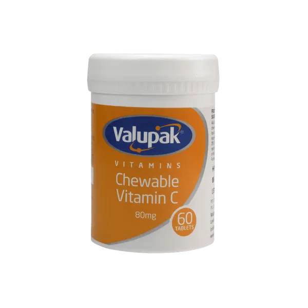 VALUPAK VITAMIN C CHEWABLE 80MG (PACK OF 60)