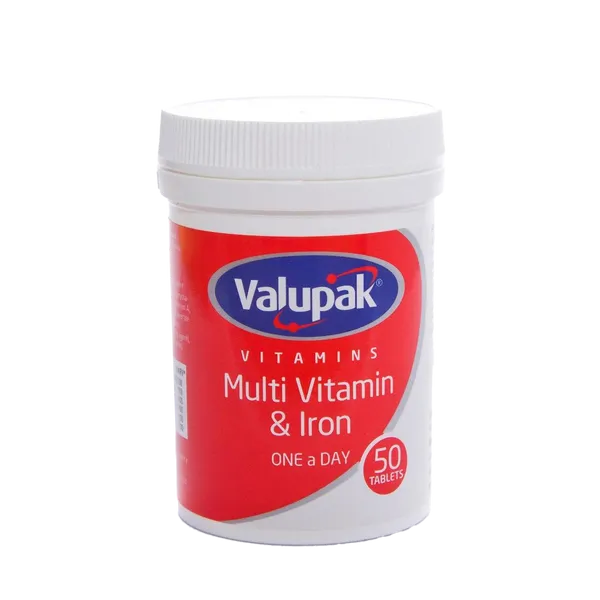 VALUPAK MULTIVITAMINAMIN & IRON TABLET (60)