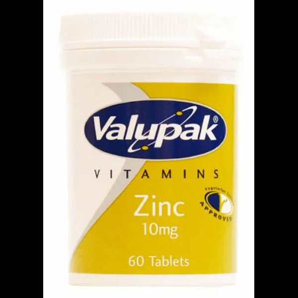 VALUPAK ZINC 10MG TABLETS (60 TABLETS)