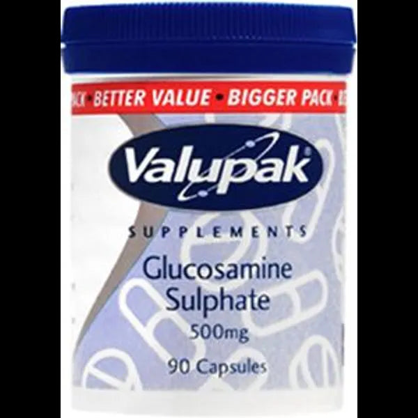 VALUPAK GLUCOSAMINE SULPHATE 500MG CAPS (90 CAPSULES)