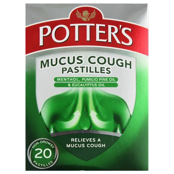 POTTERS MUCUS COUGH PASTILLES (PACK OF 20)