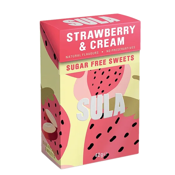 SULA BOX STRAWBERRY CREAM SUGAR FREE (42G)