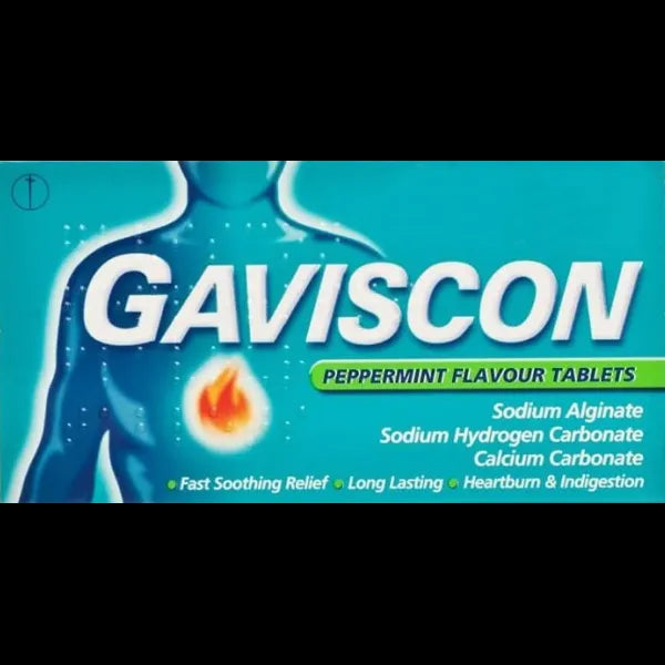 GAVISCON CORE PEPPERMINT 250MG (PACK OF 48)