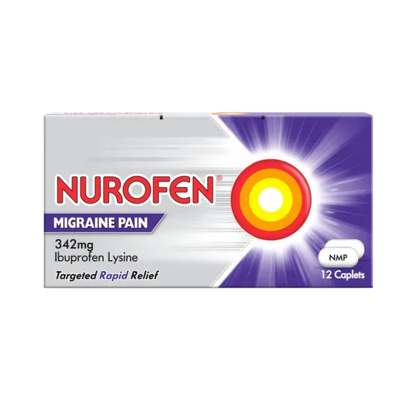NUROFEN MIGRAINE PAIN 342MG TABLETS (PACK OF 12)