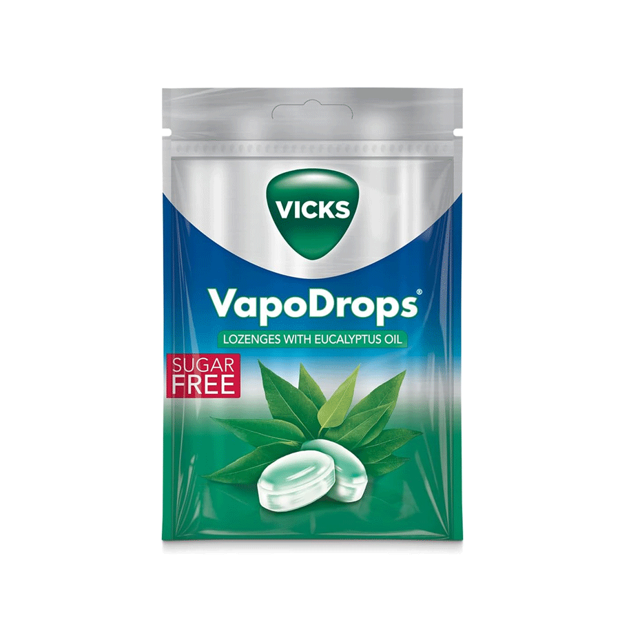 VICKS VAPODROPS EUCALYPTUS SUGARFREE (72G)