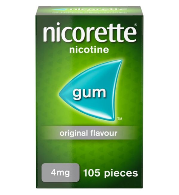 NICORETTE GUM ORIGINAL 4MG (PACK OF 105)