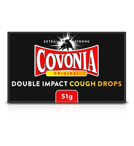 COVONIA DOUBLE IMPACT COUGH DROPS ORIG (51G)