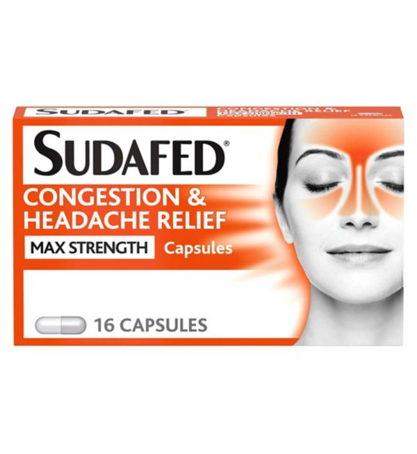 SUDAFED CONGESTION HEADACHE MAX STRENGTH (PACK OF 16)