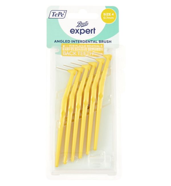 TEPE ANGLE INTERDENTAL BRUSH YELLOW (6)