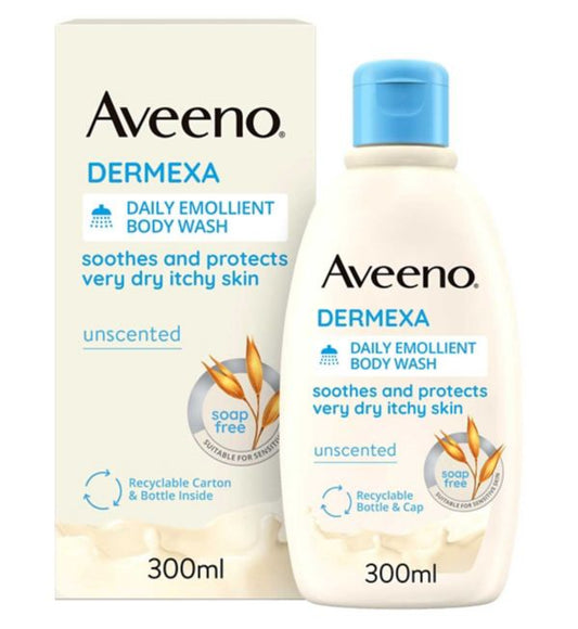 AVEENO DERMEXA DAILY EMOLLIENT BODY WASH (300ML)