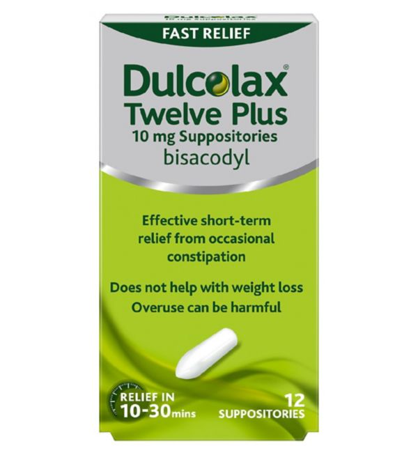 DULCOLAX 10MG SUPPOSITORIES (PACK OF 12)