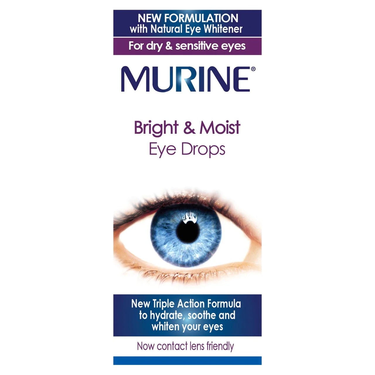 MURINE BRIGHT & MOIST EYES DROPS (15ML)