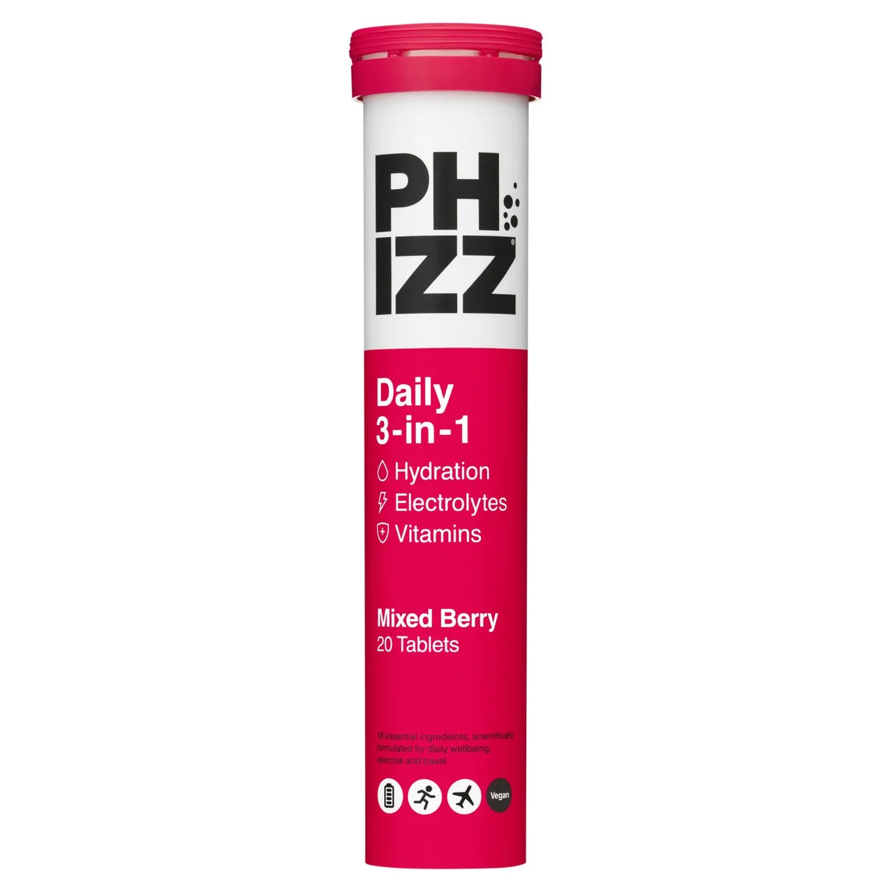 PHIZZ 3-IN-1 HYDRATE EFFERVESCENT BERRY