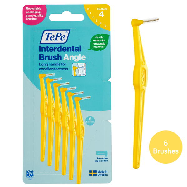 TEPE INTERDENTAL BRUSH 0.7 4 YELLOW (PACK OF 6)