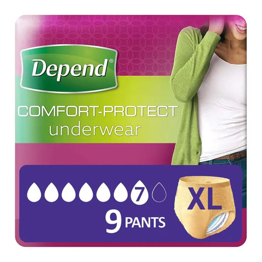 DEPEND COMFORT PROTECT FEMALE XLGE