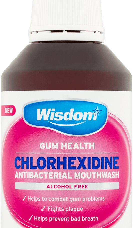 WISDOM MOUTHWASH CHLORHEXIDINE ORIG A/FREE (300ML)