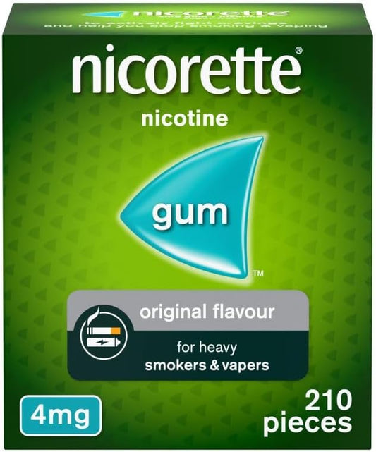 NICORETTE GUM ORIGINAL 4MG (PACK OF 210)