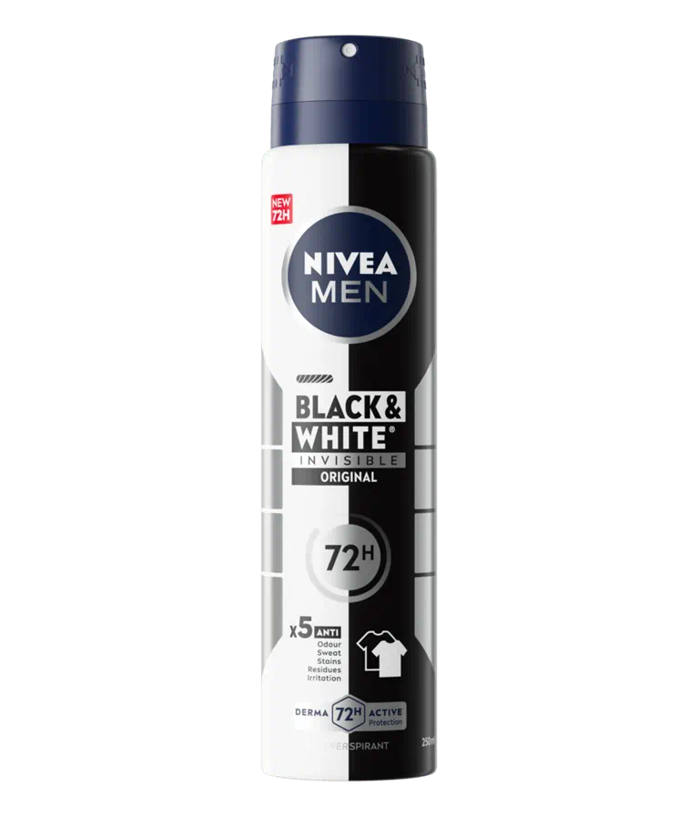 NIVEA FOR MEN DEODORANT AEROSOL B&W POWER