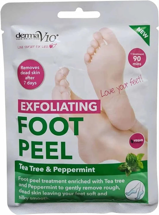 DERMA V10 EXFOLIATING FOOT PEEL