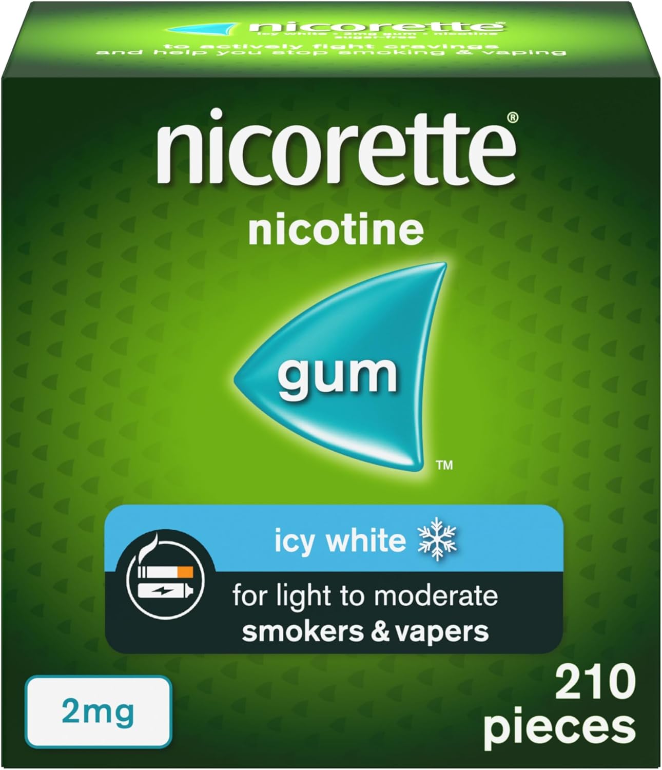 NICORETTE ICY WHITE GUM 2MG (PACK OF 210)