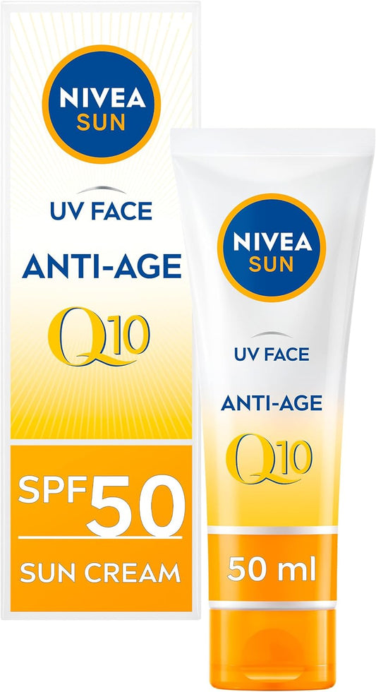 NIVEA SUN FACE CREAM Q10ANTI-AGE SPF50