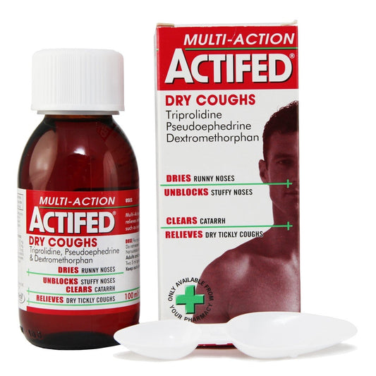 ACTIFED LINCTUS DRY COUGHS MULTI-ACTION (100ML)