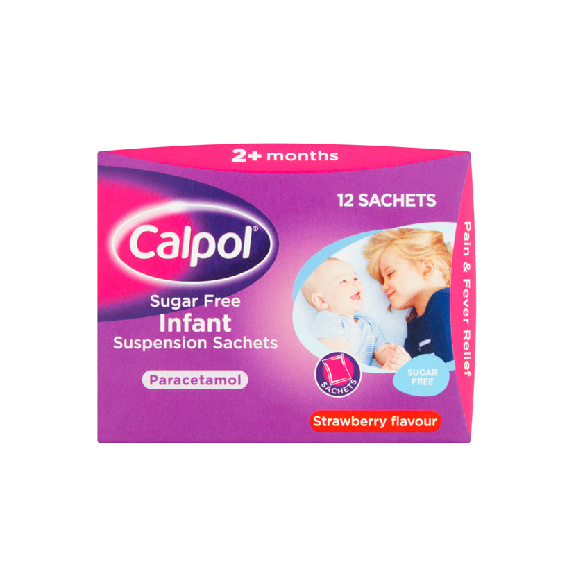 CALPOL INFANT SUSP S/FREE SACHETS (5ML X 12)