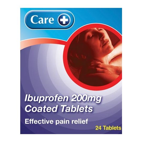CARE IBUPROFEN TAB BP 200MG (24)