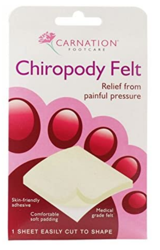 CARNATION CHIROPODY FELT ADHESIVE 5MM