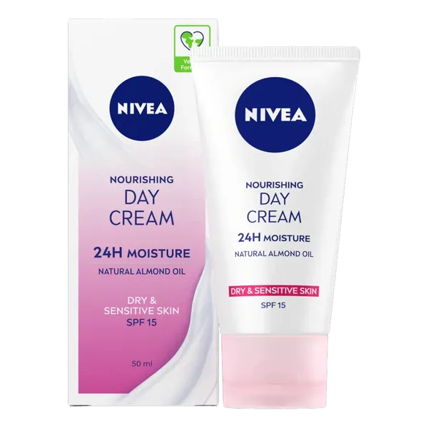 NIVEA NOURISHING DAY CREAM DRY/SEN SPF15 (50ML)