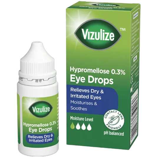 VIZULIZE HYPROMELLOSE 0.3% EYE DROPS (10ML)